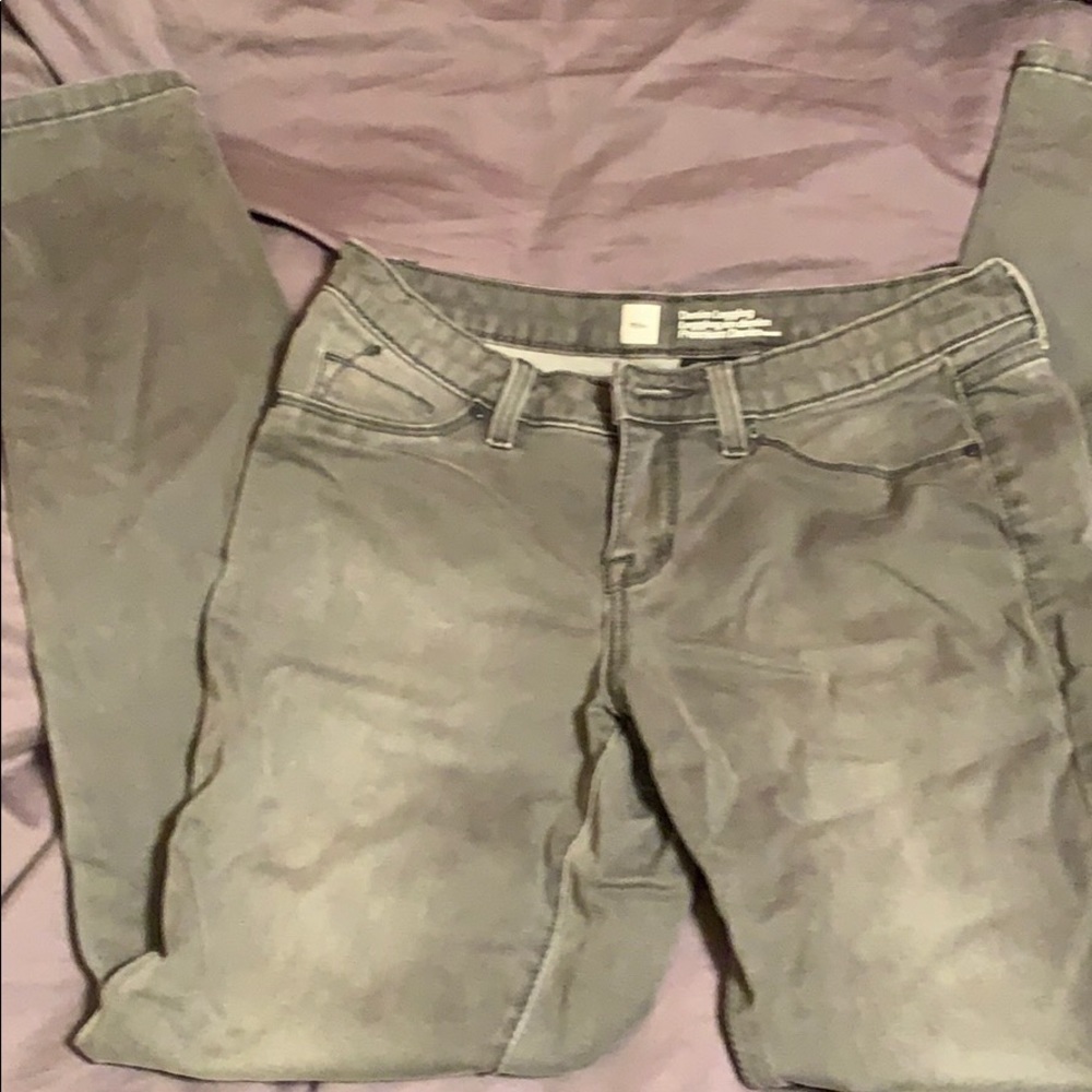 Gray denim legging